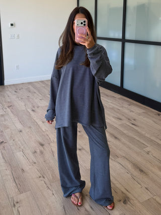 Just Lounging Brush Knit Pants | Moonlit Navy