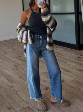 Dual Tone Barrel Jeans | RESTOCK