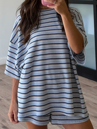 Jovi Waffle Knit Tee + Shorts Set | Saltwater | +Plus Available
