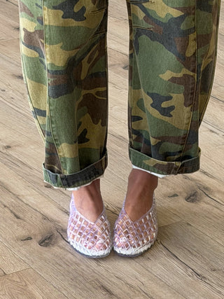 Jelly Mesh Ballet Flats | Clear