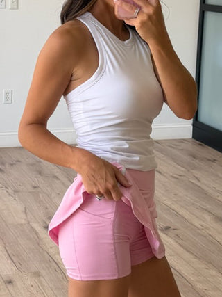 Varsity Stride Butter Soft Skort | Sugar Pink