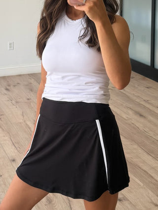 Varsity Stride Butter Soft Skort | Black | RESTOCK