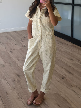 Crème de Polka Coverall | +Plus Available