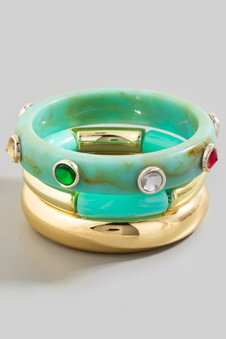 By The Sea Bangle Set | 3 Colors Available