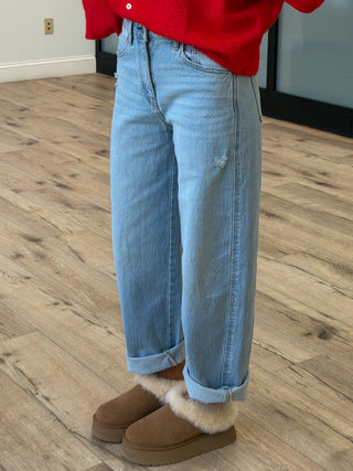 Kye Crop Barrel Jeans | RESTOCK