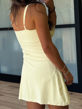 Sweetheart Active Dress | Lemon | FINAL SALE