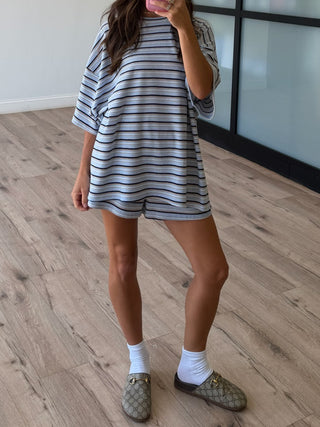 Jovi Waffle Knit Tee + Shorts Set | Saltwater | +Plus Available