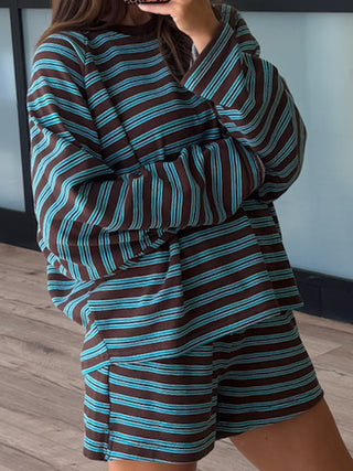 Perfectly Aligned Raglan Pullover | Cocoa Teal