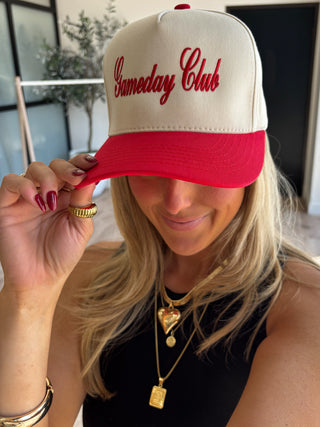 Canvas Cap | "Gameday Club" | 3 Colors Available | FINAL SALE