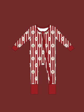 Home For The Holidays Ribbed Zippy | Tiny Talulah | PREORDER