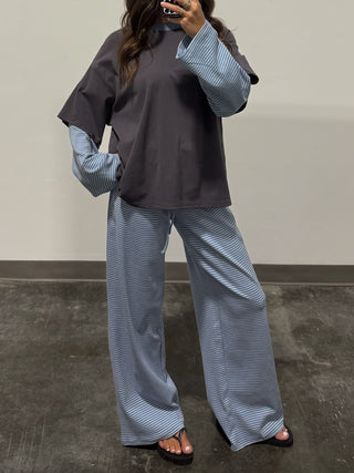 Double Up Lounge Pants | Sky