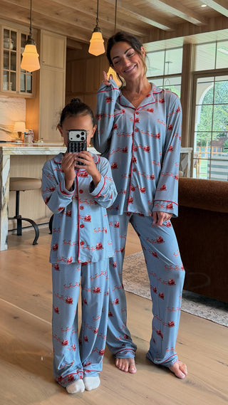 Kids Dashing Through Buttoned Ribbed Set | Tiny Talulah | PREORDER