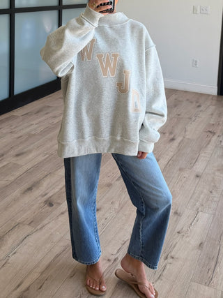 "WWJD" Mock Neck Sweatshirt