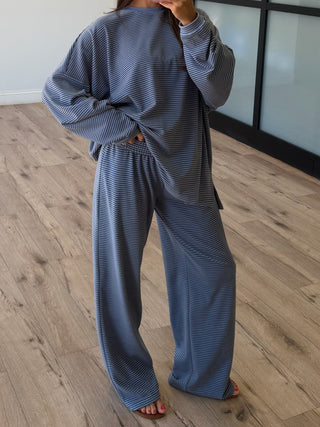 Just Lounging Brush Knit Pants | Lagoon | RESTOCK