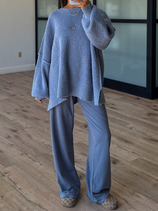 Just Lounging Brush Knit Pants | Lagoon | RESTOCK