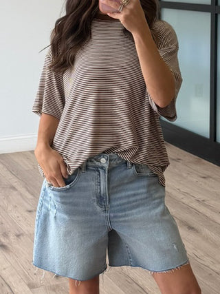 Dean Relaxed Cut-Off Shorts | +Plus Available