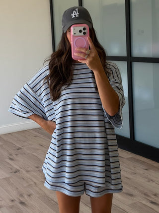 Jovi Waffle Knit Tee + Shorts Set | Saltwater | +Plus Available
