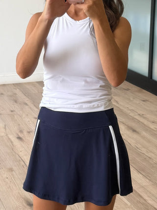 Varsity Stride Butter Soft Skort | Navy