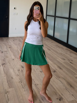 Varsity Stride Butter Soft Skort | Emerald