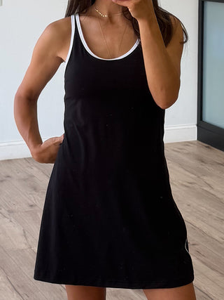 Clubhouse Active Tennis Dress | Black