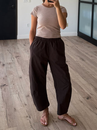 Sprint Theory Active Barrel Pants | Coffee | RESTOCK