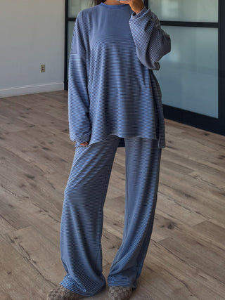 Just Lounging Brush Knit Pants | Lagoon | RESTOCK