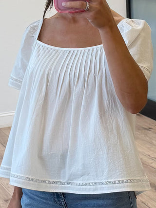 Forevermore Pintuck Blouse