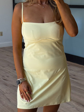 Sweetheart Active Dress | Lemon | FINAL SALE