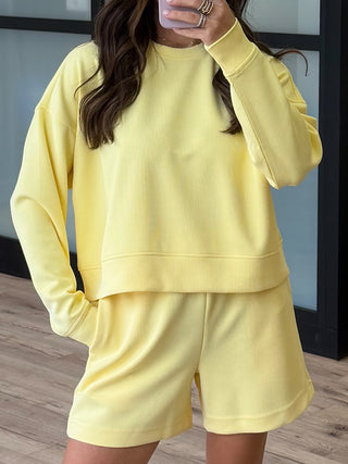 Halo Ribbed Crop Pullover | Daisy