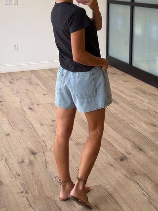 Taylor Overlap Denim Skort
