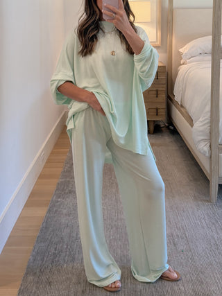 Sunday Soft Stripe Set | Mint | +Plus Available