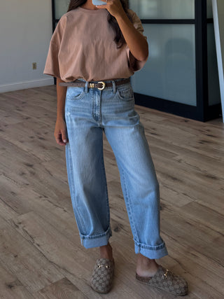 Kye Crop Barrel Jeans | RESTOCK