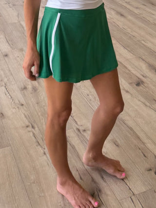 Varsity Stride Butter Soft Skort | Emerald