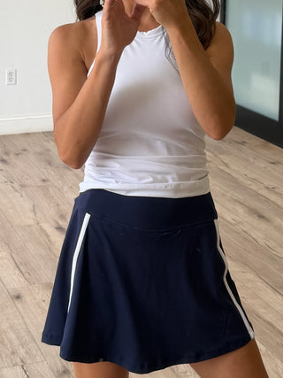Varsity Stride Butter Soft Skort | Navy