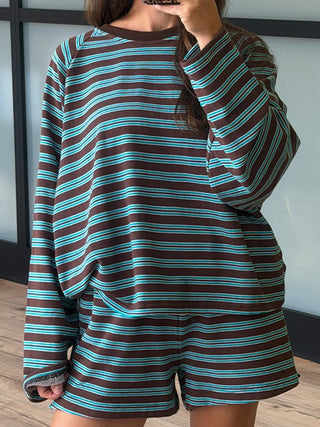 Perfectly Aligned Lounge Shorts | Cocoa Teal