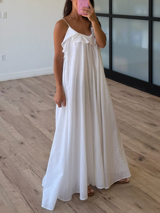Primrose Maxi Dress | White