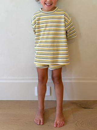 Tiny Jovi Waffle Knit Set | Canary Mist