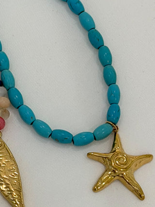 Turquoise Reef Star Necklace