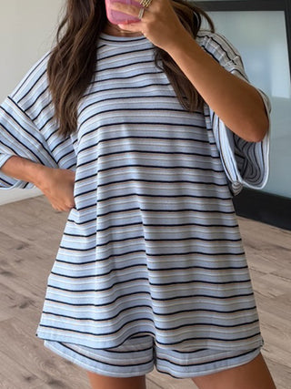 Jovi Waffle Knit Tee + Shorts Set | Saltwater | +Plus Available