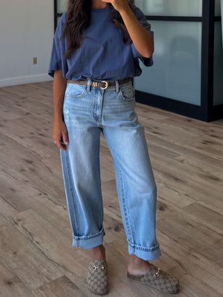 Kye Crop Barrel Jeans | RESTOCK
