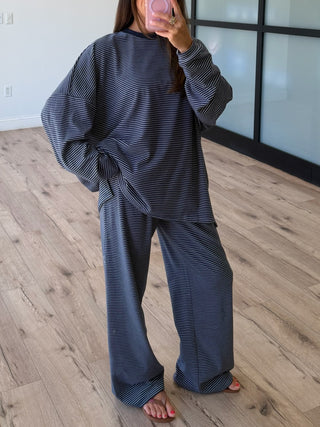 Just Lounging Brush Knit Pants | Moonlit Navy