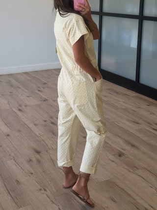 Crème de Polka Coverall | +Plus Available