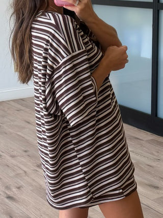 Jovi Waffle Knit Tee + Shorts Set | Brownie Mix | +Plus Available