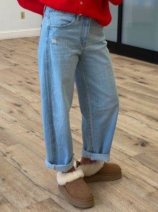 Kye Crop Barrel Jeans | RESTOCK