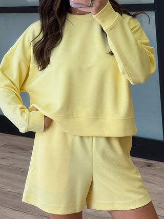 Halo Ribbed Crop Pullover | Daisy