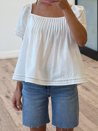 Forevermore Pintuck Blouse