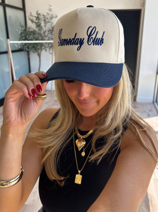 Canvas Cap | "Gameday Club" | 3 Colors Available | FINAL SALE