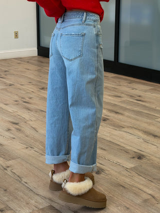 Kye Crop Barrel Jeans | RESTOCK
