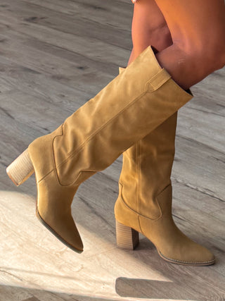 Eastwick Mid-Knee Boot | Camel | FINAL SALE