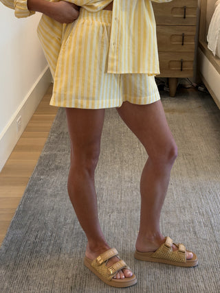 Rian Stripe Boxer Shorts | Lemon